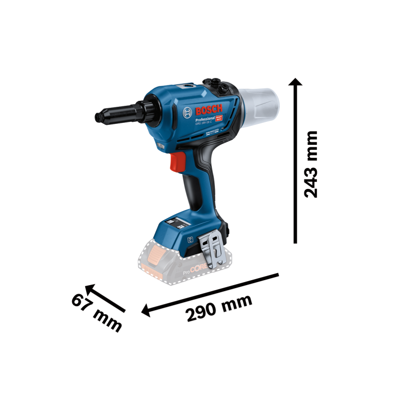 Bosch GRG 18V-16 C Akülü Perçin Tabancası (Solo model)