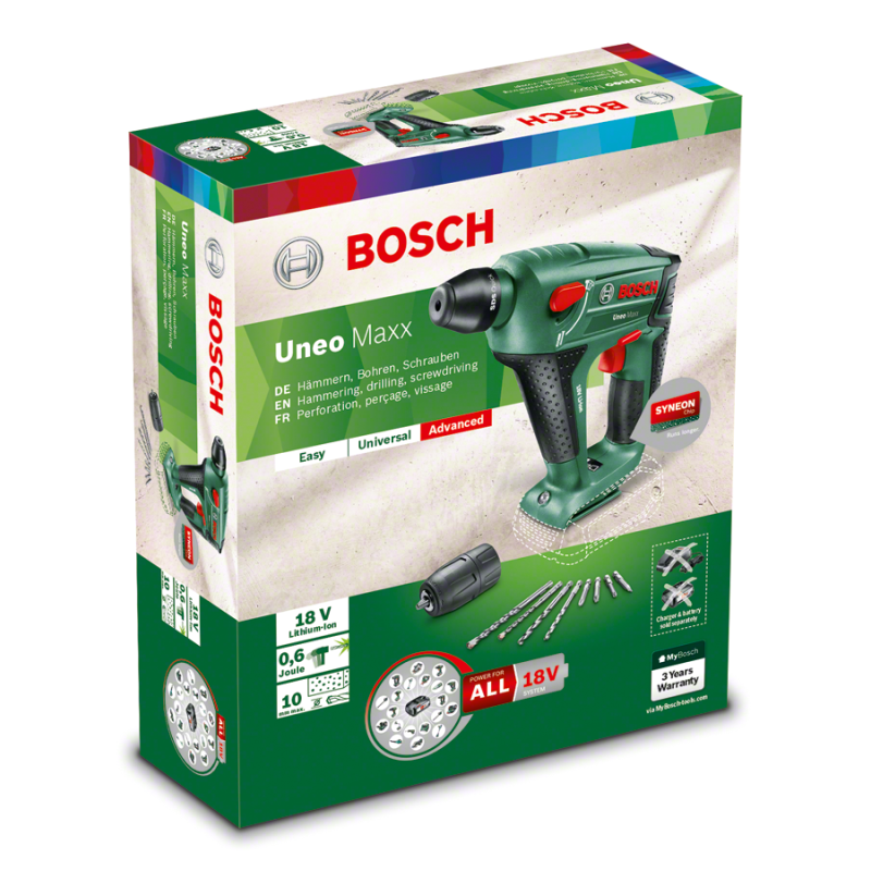 Bosch UNEO MAXX + Standart Uç Giriş Adaptörü Solo (Aküsüz)