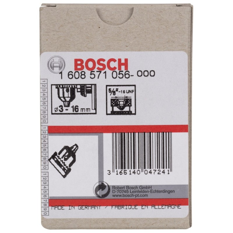 Bosch Anahtarlı Mandren ? -16UNF> Ø3-16 mm v2
