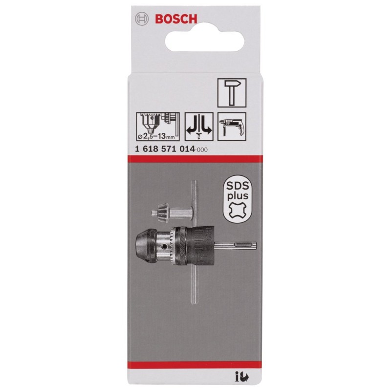 Bosch Anahtarlı Mandren SDS-Plus > Ø2,5-13 mm