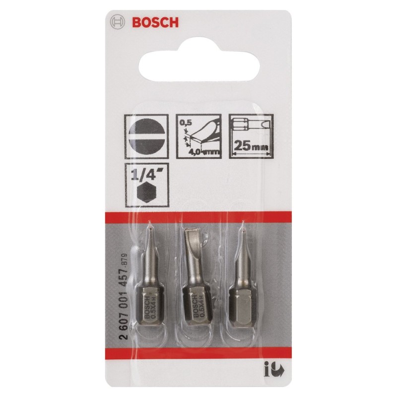 Bosch ExtraHard Vidalama Ucu S0,5x4,0*25mm 3lü