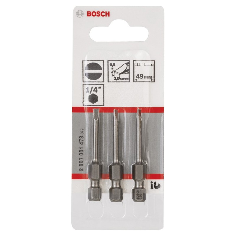 Bosch ExtraHard Vidalama Ucu S0,5x3,0*49mm 3lü