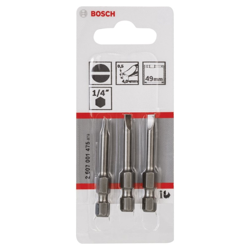Bosch ExtraHard Vidalama Ucu S0,5x4,0*49mm 3lü