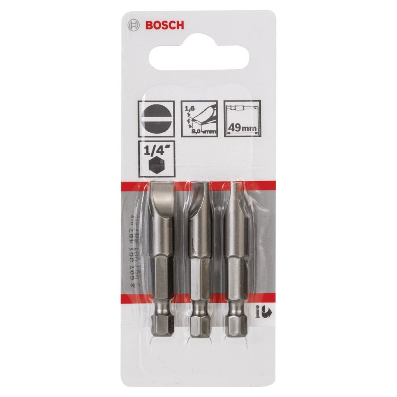 Bosch ExtraHard Vidalama Ucu S1,6x8,0*49mm 3lü
