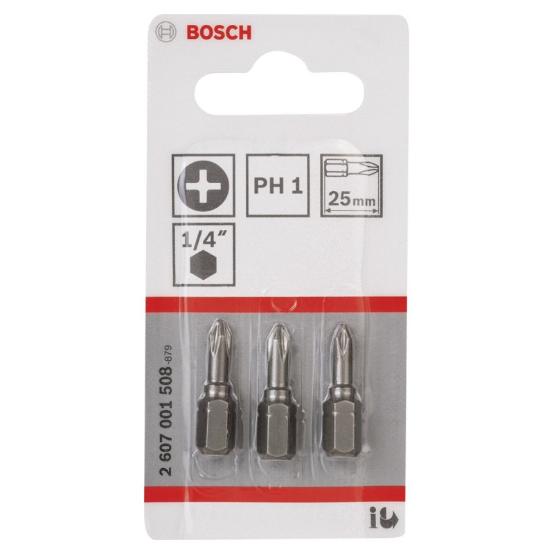 Bosch ExtraHard Vidalama Ucu PH1*25 mm 3 lü