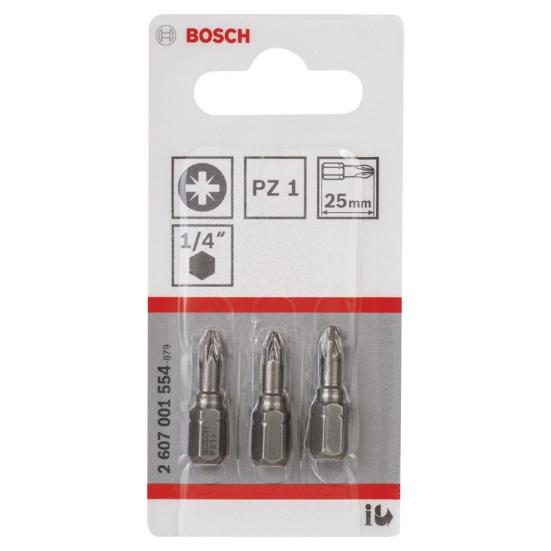 Bosch ExtraHard Vidalama Ucu PZ1*25 mm 3 lü