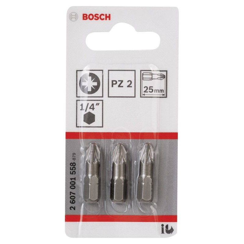 Bosch ExtraHard Vidalama Ucu PZ2*25 mm 3 lü