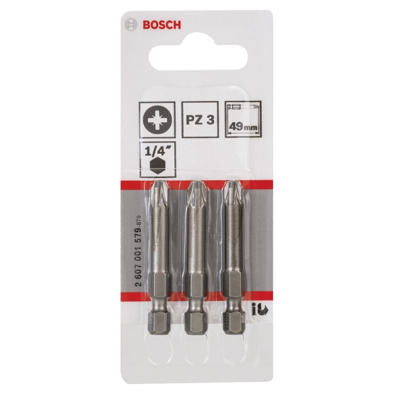 Bosch ExtraHard Vidalama Ucu PZ3*49 mm 3 lü