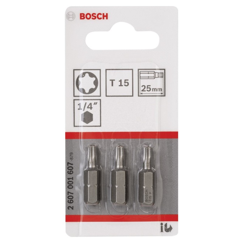 Bosch ExtraHard Vidalama Ucu T15*25 mm 3 lü