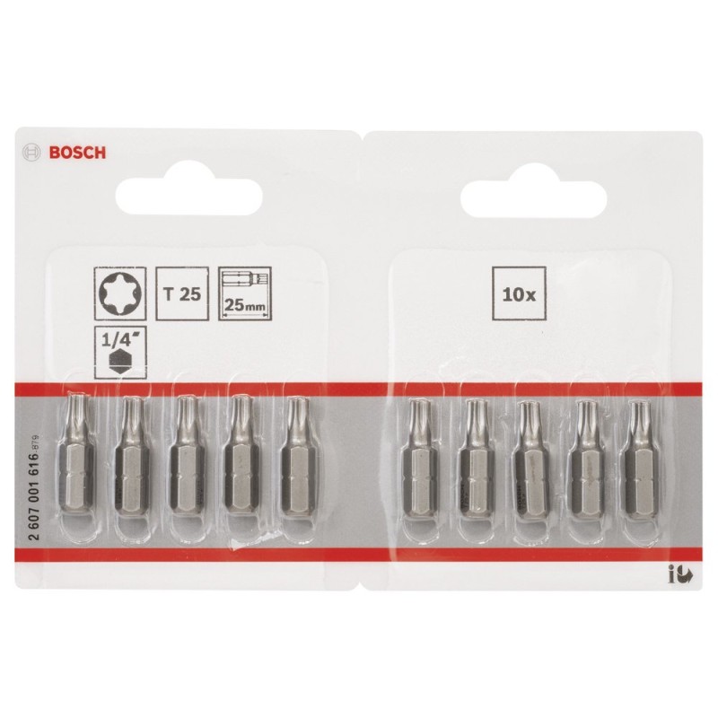 Bosch ExtraHard Vidalama Ucu T25*25 mm 10 lu