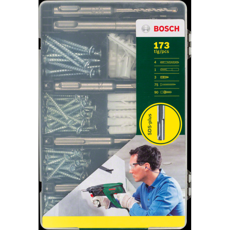 Bosch DIY-P 173 Parça Delme&Vidalama Set SDS-P