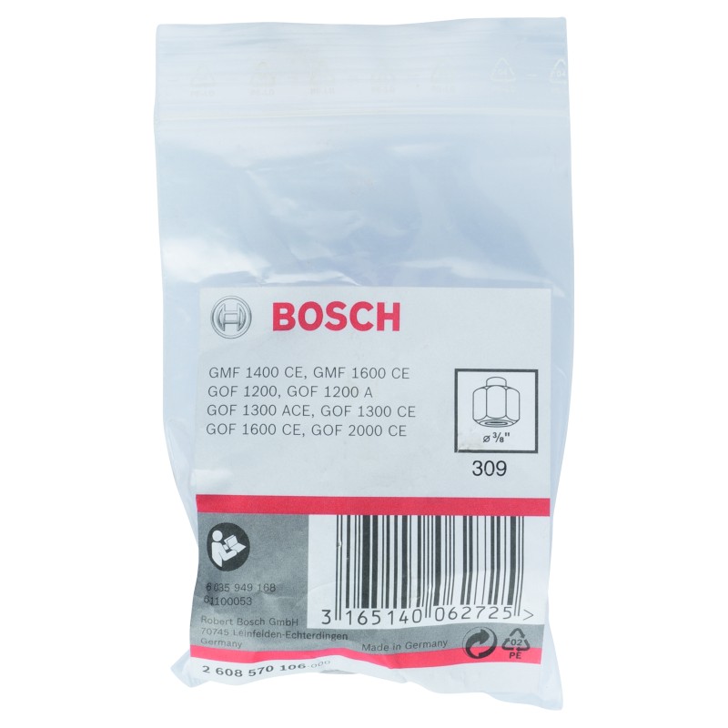 Bosch Freze Uyumlu Penset/Somun Ø3/8 24mm