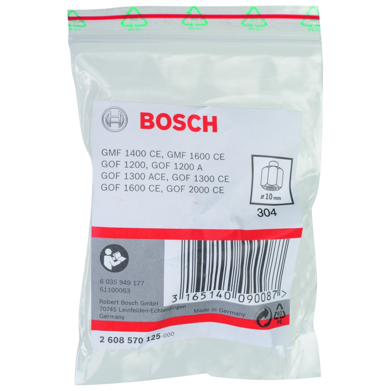 Bosch Freze Uyumlu Penset/Somun Ø10mm 24mm
