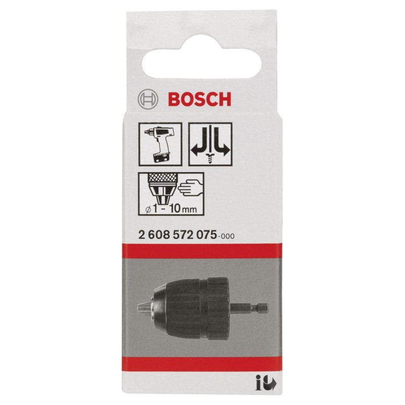Bosch Anahtarsız Mandren ¼ HEX > Ø1-10 mm