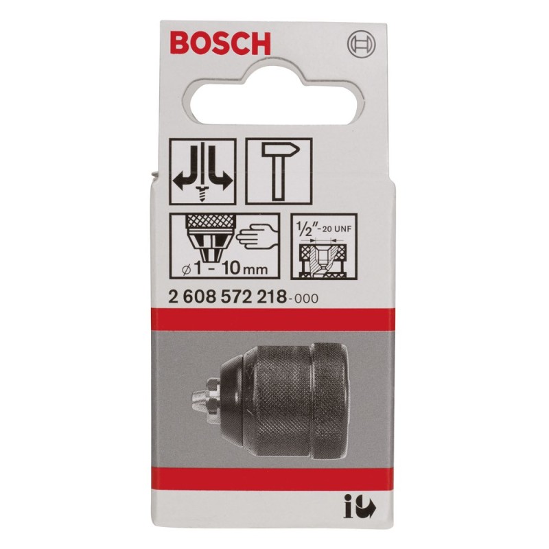 Bosch Anahtarsız Mandren ½ -20UNF> Ø1-10 mm