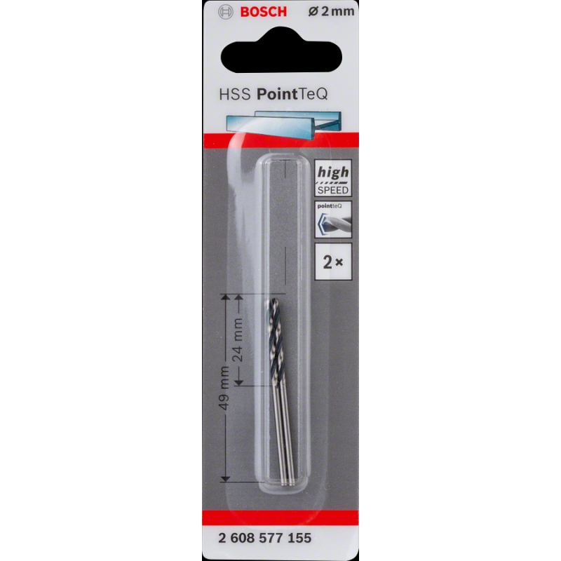 Bosch HSSPointTeQ Metal Matkap Ucu 2,0mm 2 li
