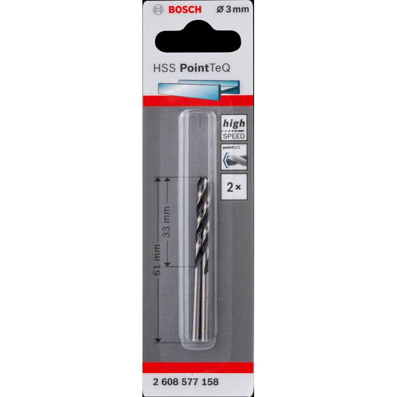 Bosch HSSPointTeQ Metal Matkap Ucu 3,0mm 2 li