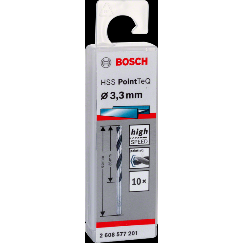 Bosch HSSPointTeQ Metal Matkap Ucu 3,3mm 10 lu