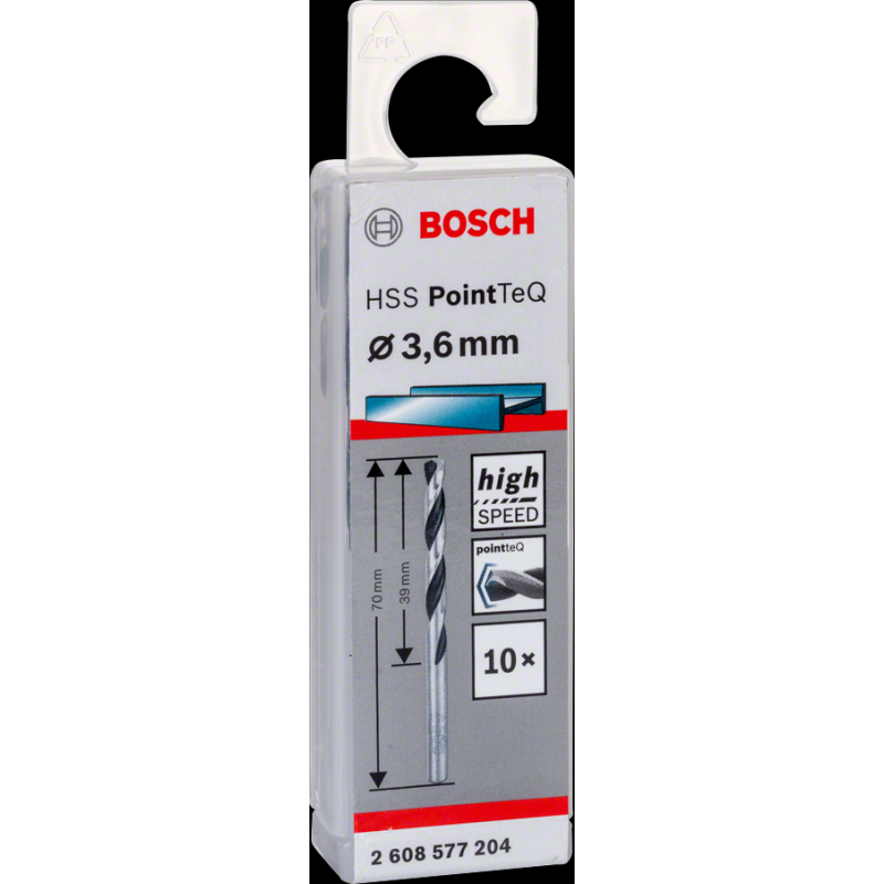 Bosch HSSPointTeQ Metal Matkap Ucu 3,6mm 10 lu