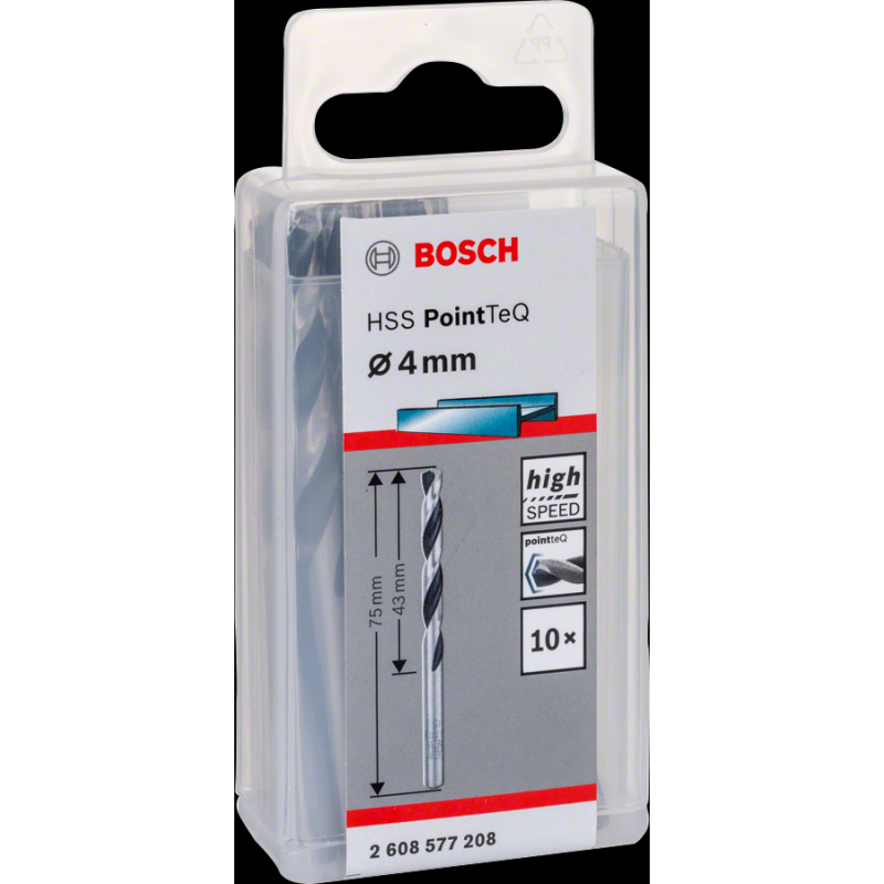 Bosch HSSPointTeQ Metal Matkap Ucu 4,0mm 10 lu