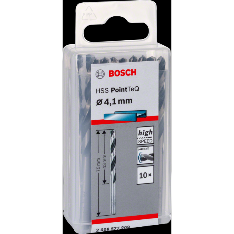 Bosch HSSPointTeQ Metal Matkap Ucu 4,1mm 10 lu