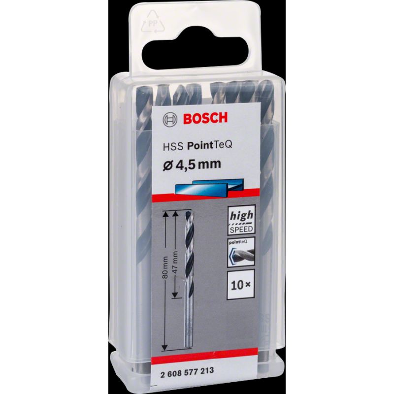Bosch HSSPointTeQ Metal Matkap Ucu 4,5mm 10 lu