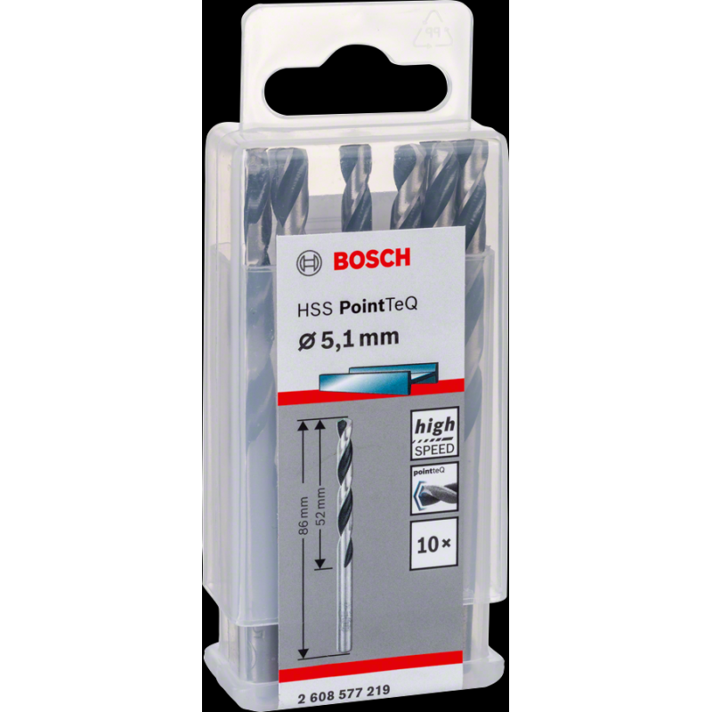Bosch HSSPointTeQ Metal Matkap Ucu 5,1mm 10 lu