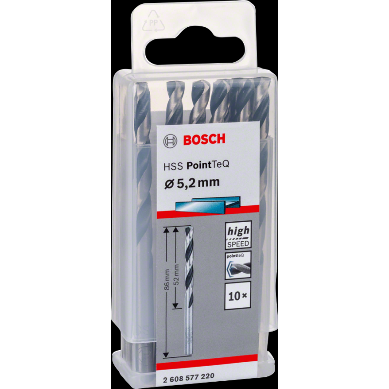 Bosch HSSPointTeQ Metal Matkap Ucu 5,2mm 10 lu