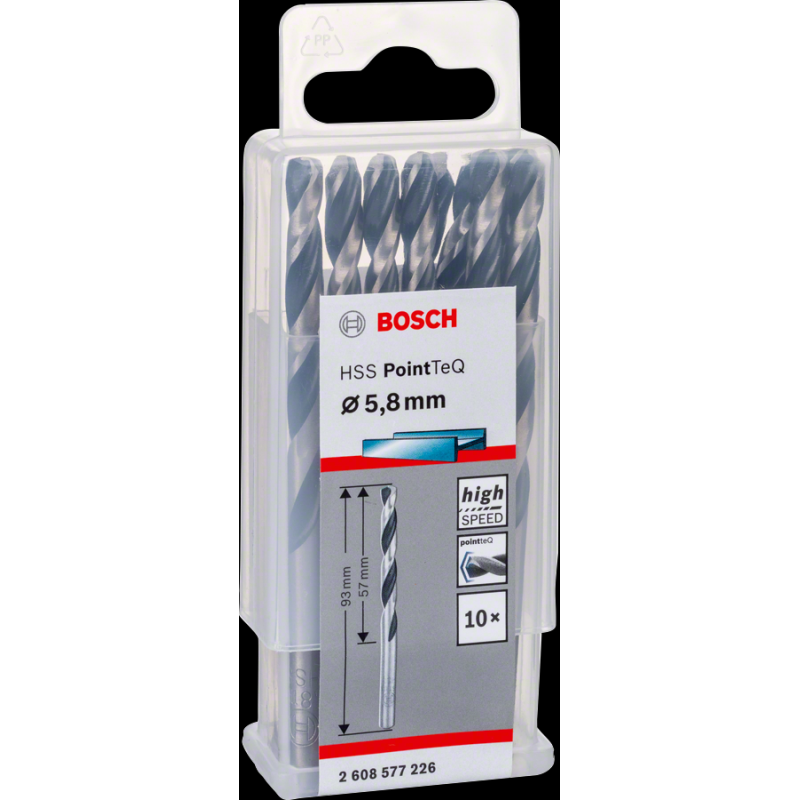 Bosch HSSPointTeQ Metal Matkap Ucu 5,8mm 10 lu