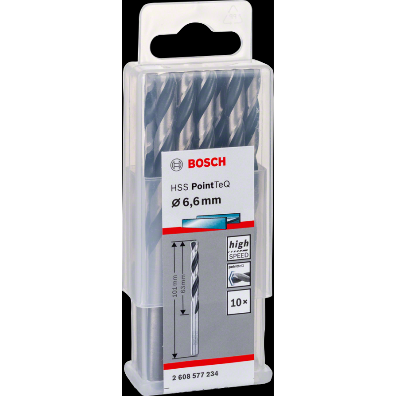 Bosch HSSPointTeQ Metal Matkap Ucu 6,6mm 10 lu