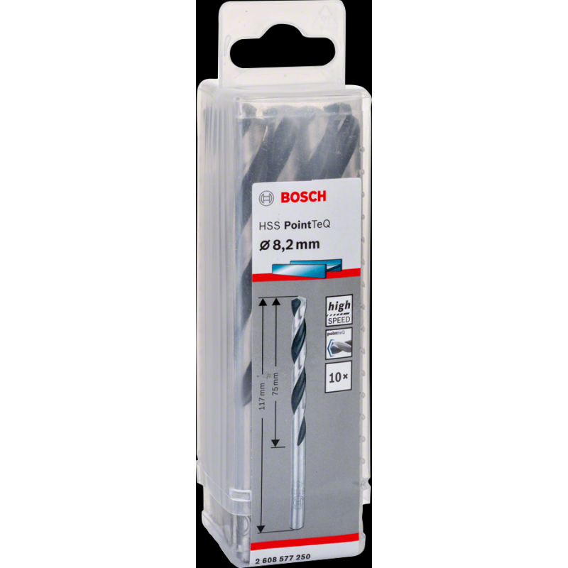 Bosch HSSPointTeQ Metal Matkap Ucu 8,2mm 10 lu