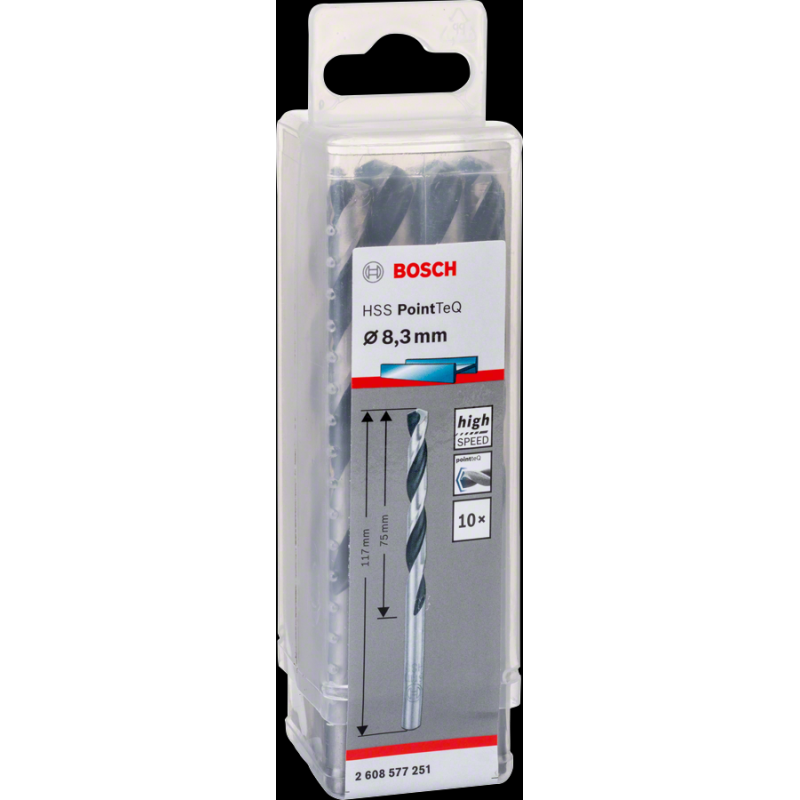 Bosch HSSPointTeQ Metal Matkap Ucu 8,3mm 10 lu