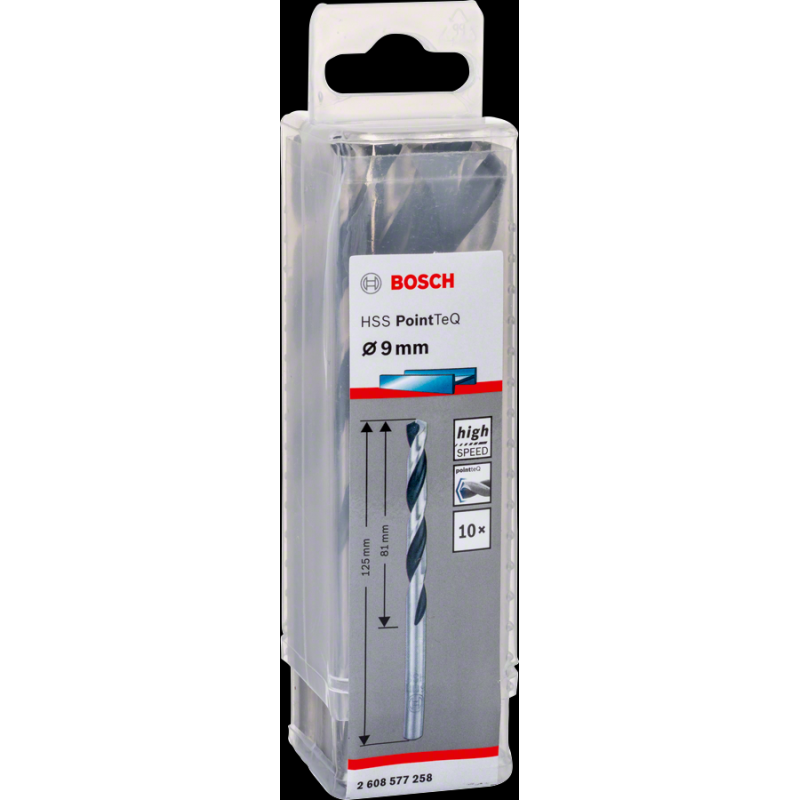 Bosch HSSPointTeQ Metal Matkap Ucu 9,0mm 10 lu