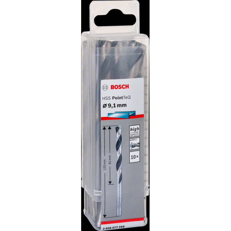 Bosch HSSPointTeQ Metal Matkap Ucu 9,1mm 10 lu