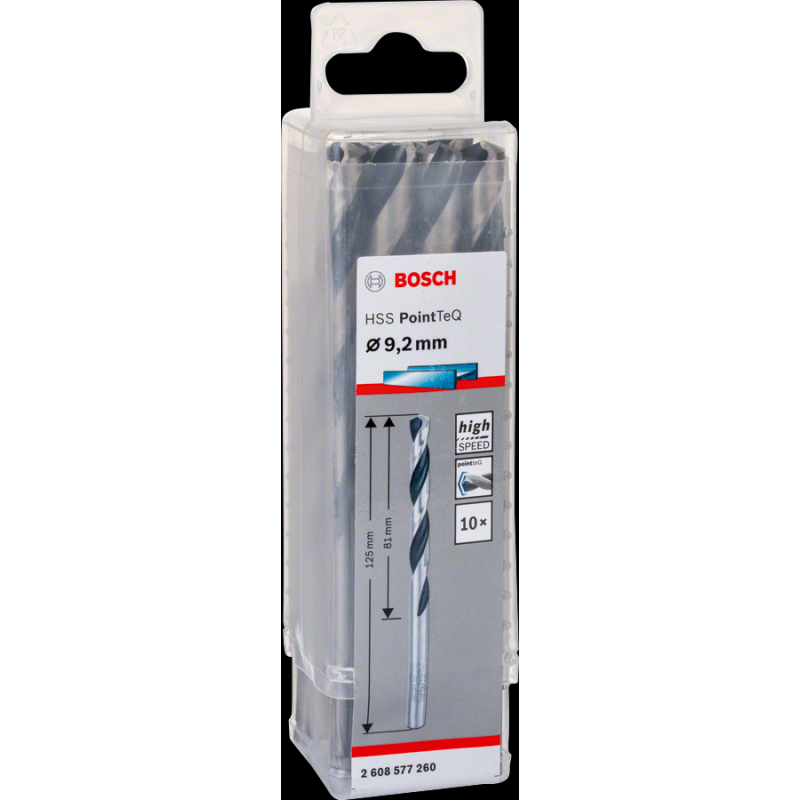 Bosch HSSPointTeQ Metal Matkap Ucu 9,2mm 10 lu