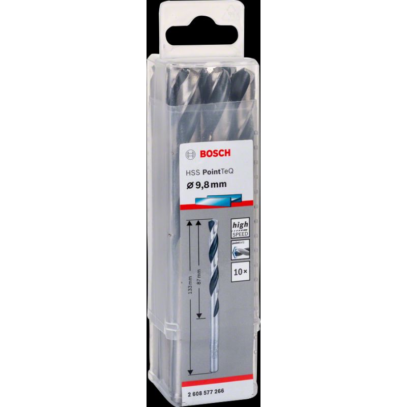 Bosch HSSPointTeQ Metal Matkap Ucu 9,8mm 10 lu