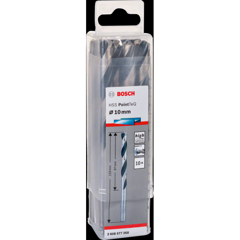 Bosch HSSPointTeQ Metal Matkap Ucu 10 mm 10 lu