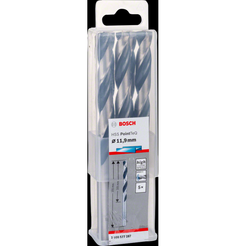 Bosch HSSPointTeQ Metal Matkap Ucu 11,9mm 5 li
