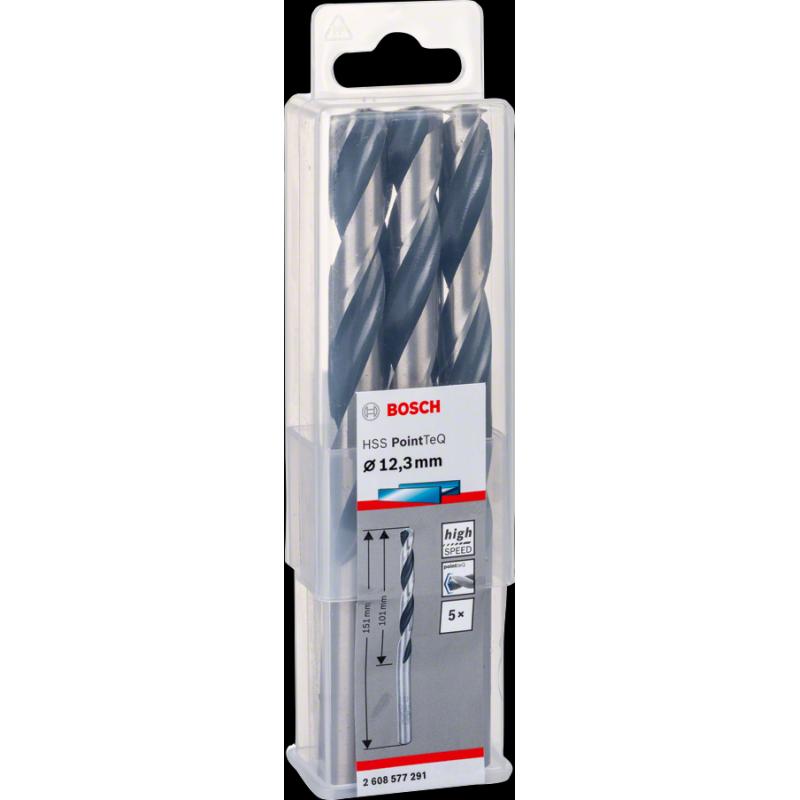 Bosch HSSPointTeQ Metal Matkap Ucu 12,3mm 5 li