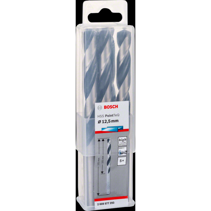 Bosch HSSPointTeQ Metal Matkap Ucu 12,5mm 5 li