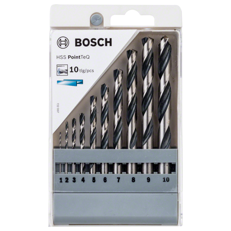 Bosch HSSPointTeQ Metal Matkap Ucu Seti 10 lu