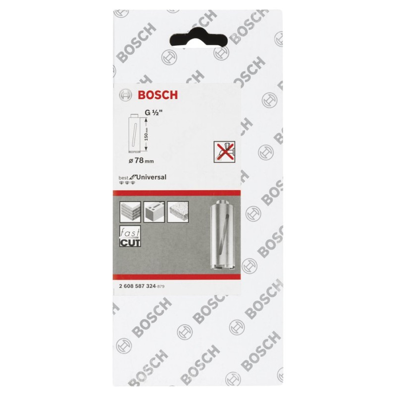 Bosch PRO Elmas Kuru Karot Uç 78*150mm G1/2
