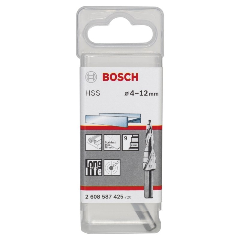 Bosch HSS 9 Kademeli Matkap Ucu 4-12 mm