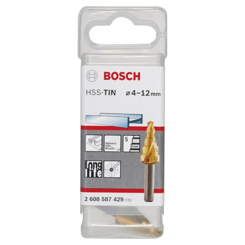 Bosch HSS-TiN 5 Kademeli Matkap Ucu 4-12 mm