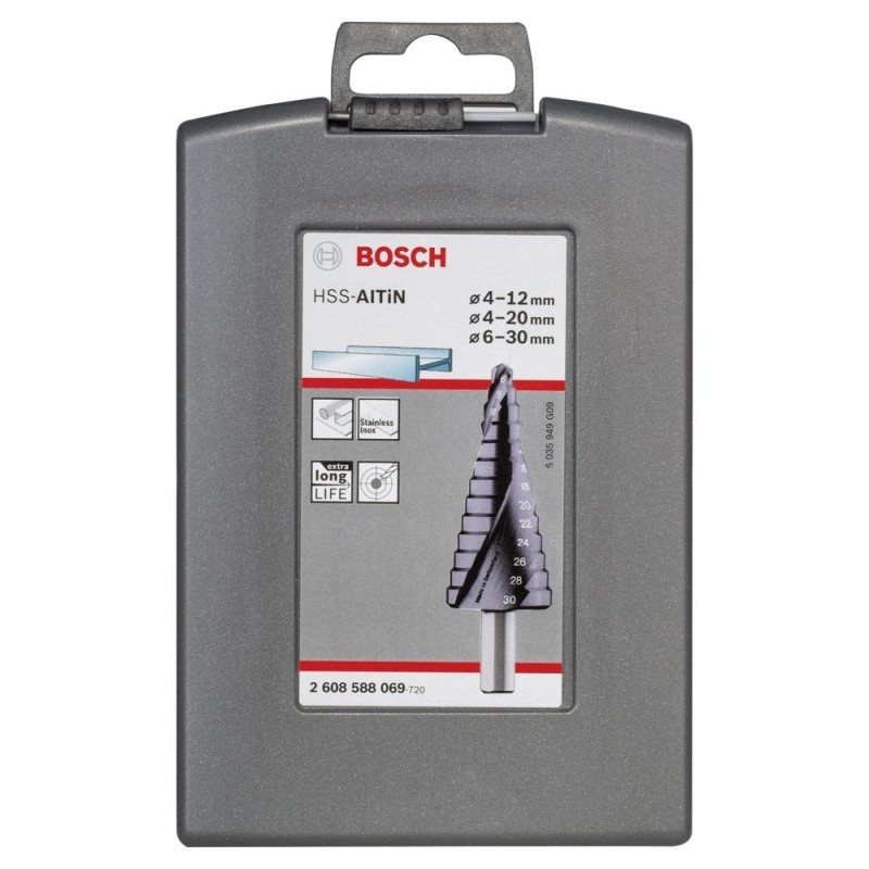 Bosch HSS-AlTiN 3lü Kademeli Matkap Ucu 4-30mm