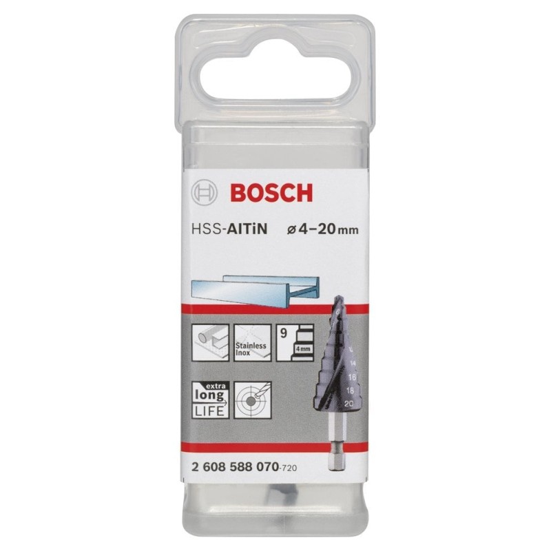 Bosch HSS-AlTiN 9 Kademe Matkap Ucu HEX 4-20mm