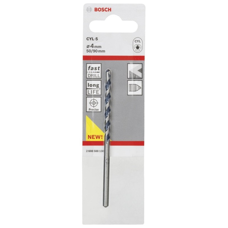Bosch CYL-5 BlueGT Beton Matkap Ucu 4*90 mm