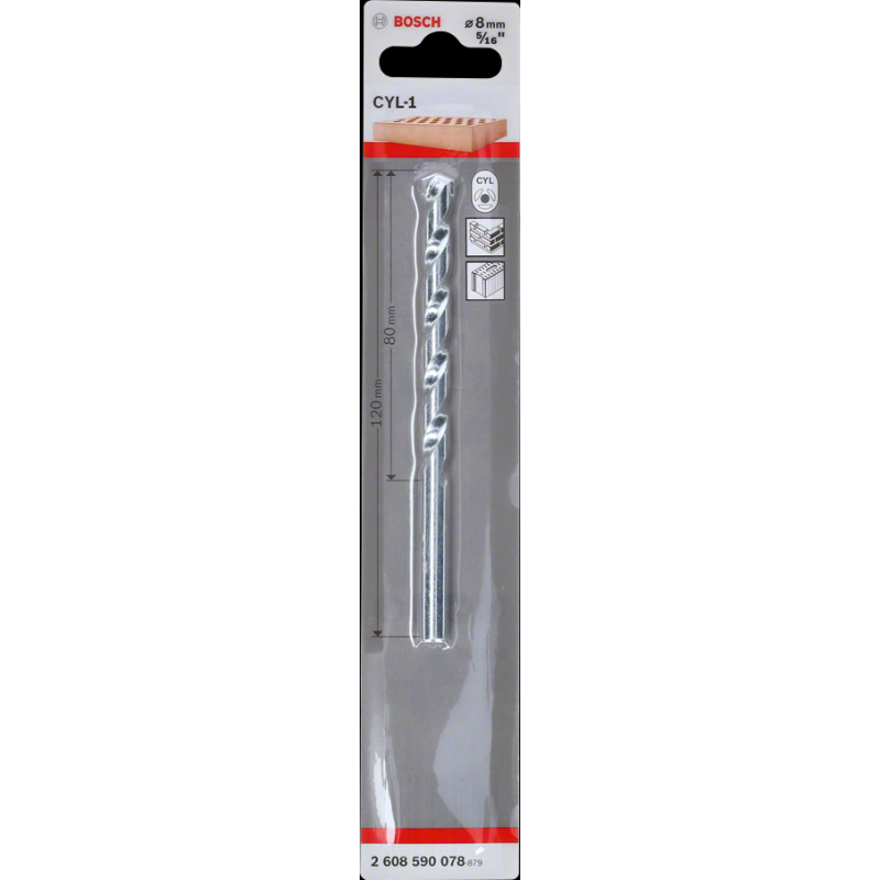 Bosch CYL-1 Taş Matkap Ucu 8*120 mm