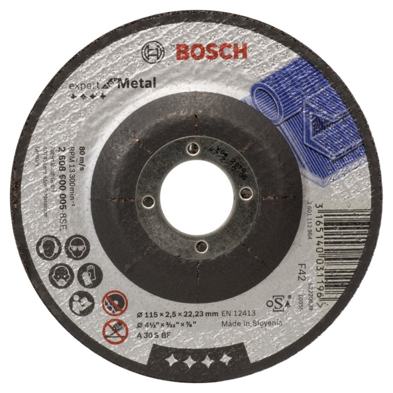 Bosch PRO Metal Kesme Taşı 115*2,5 mm Bombeli