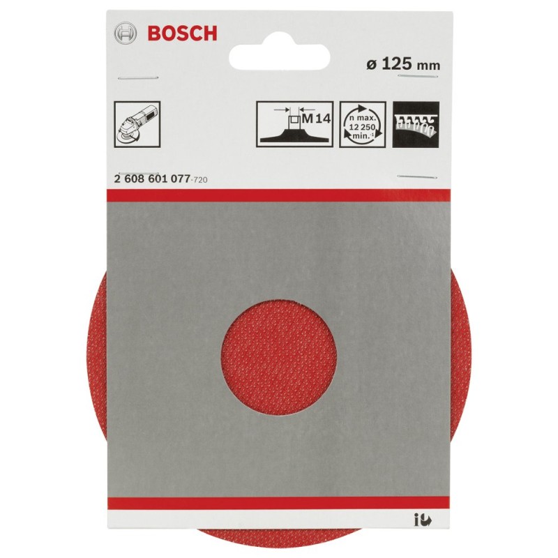 Bosch PRO Kağıt Zımpara Tabanı M14 Pıtraklı 125mm